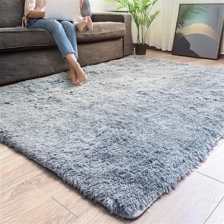 Palacedesigns 4 x 5 ft. Gray Solid Modern Area Rug - Grey - 4 x 5 ft. PA3099810